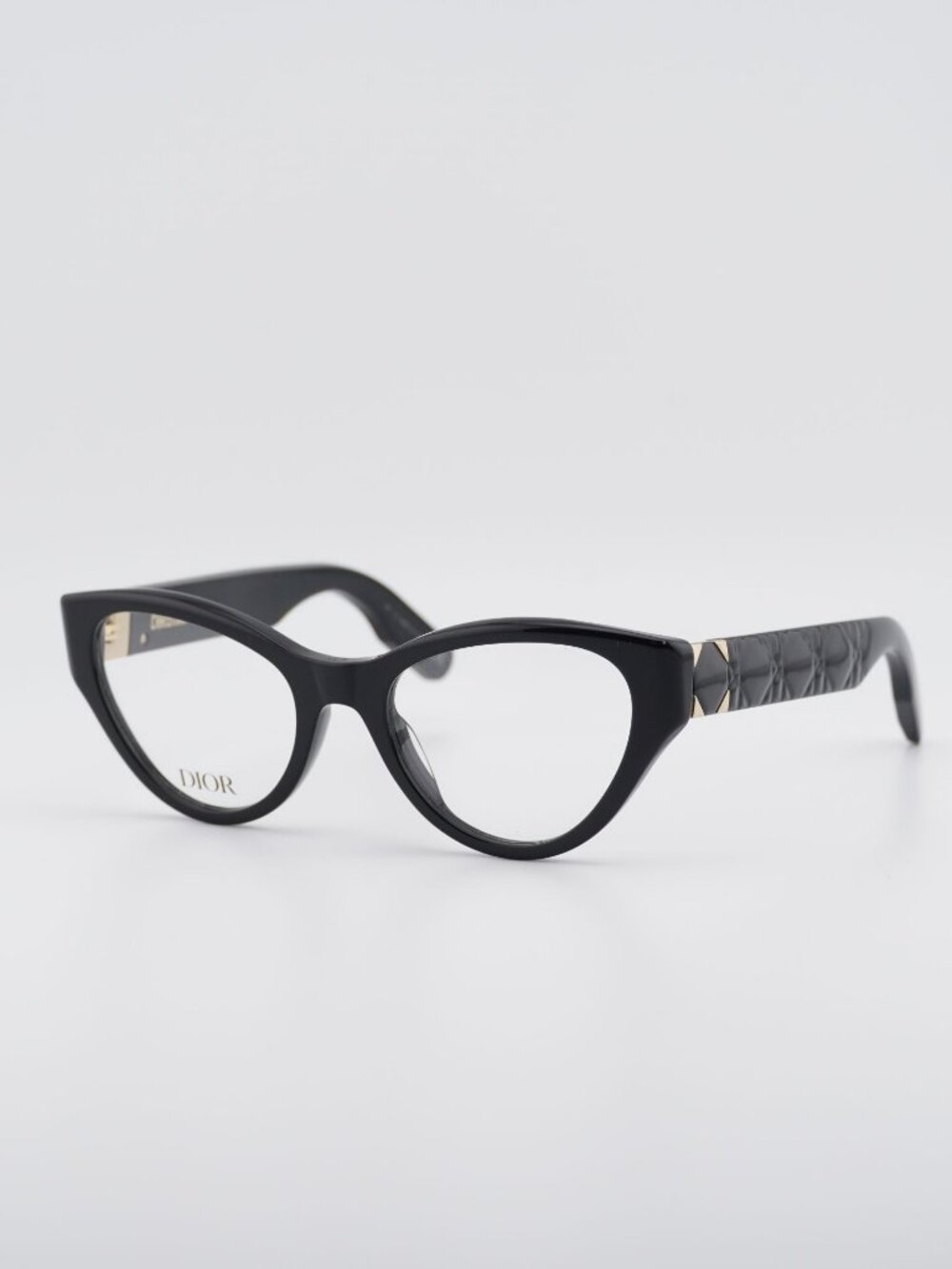 Dior LADY 95.22O B1I 1000 Women Eyeglasses Black 52mm Cat Eye Frame